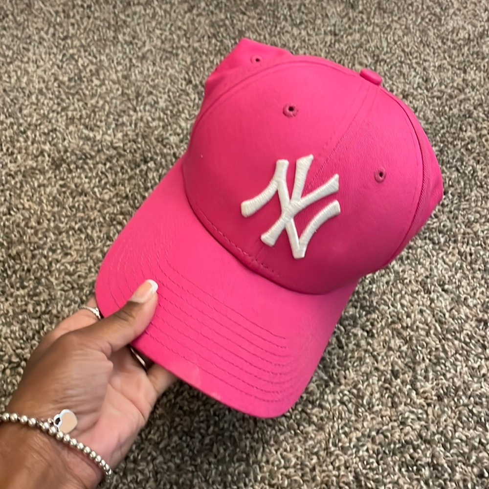 Pink new era hat